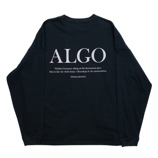 CLUMSY PICTURES ALGO L/S TEE - BLACK