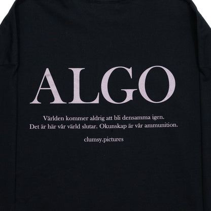 CLUMSY PICTURES ALGO L/S TEE - BLACK