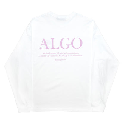 CLUMSY PICTURES ALGO L/S TEE - WHITE