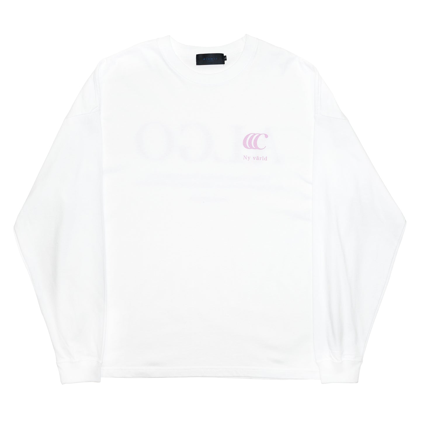 CLUMSY PICTURES ALGO L/S TEE - WHITE