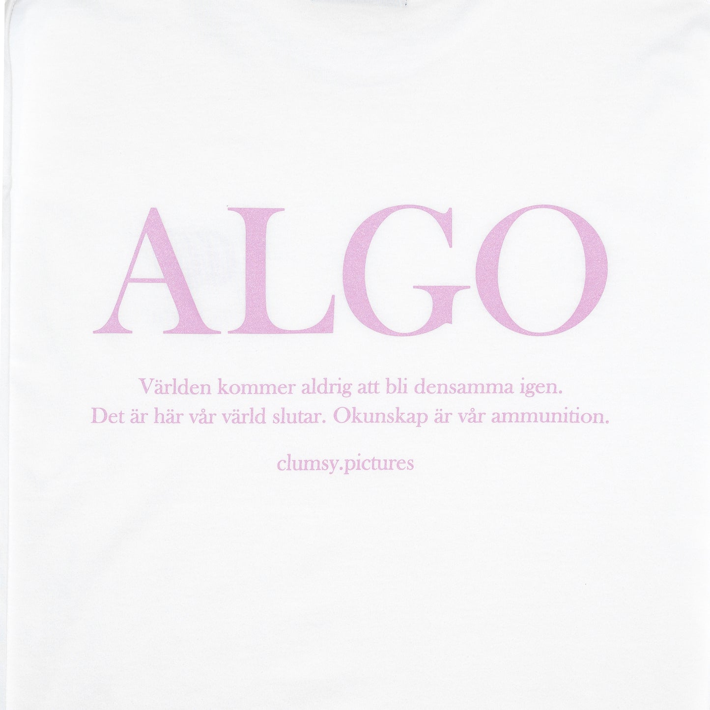 CLUMSY PICTURES ALGO L/S TEE - WHITE