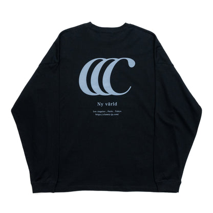 CLUMSY PICTURES LIMITED CCC L/S TEE - BLACK/DK GRAY