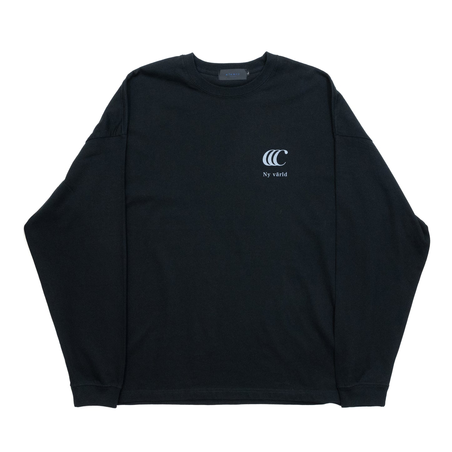 CLUMSY PICTURES LIMITED CCC L/S TEE - BLACK/DK GRAY