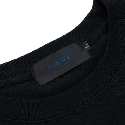 CLUMSY PICTURES LIMITED CCC L/S TEE - BLACK/DK GRAY