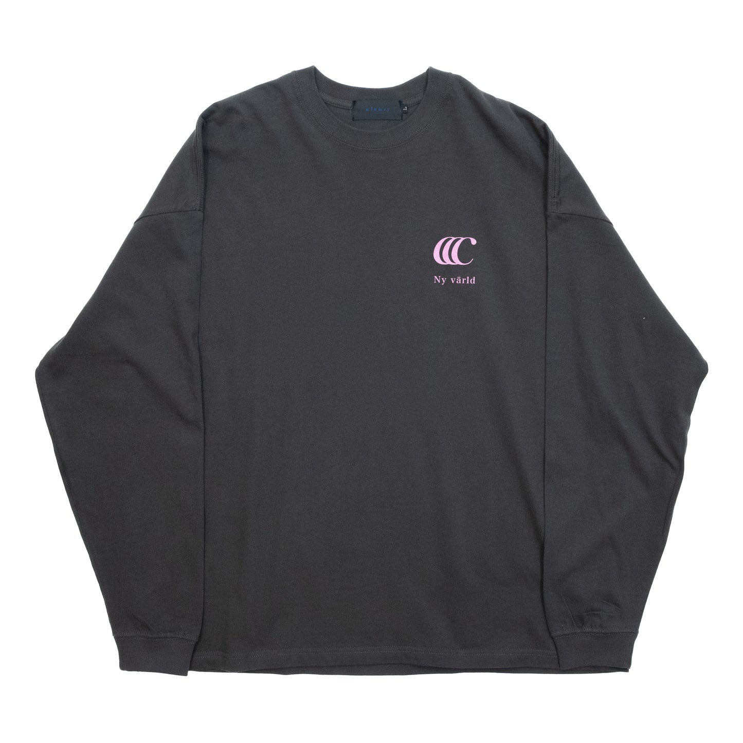 CLUMSY PICTURES LIMITED CCC L/S TEE - SUMI BLACK/GRAPE