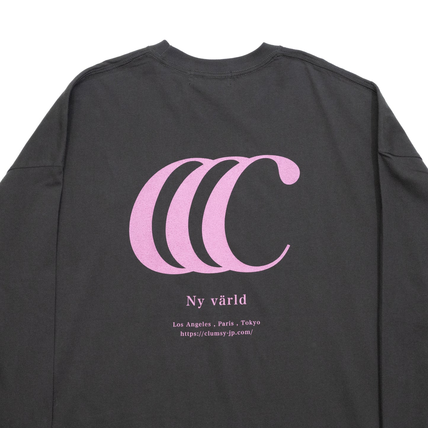 CLUMSY PICTURES LIMITED CCC L/S TEE - SUMI BLACK/GRAPE