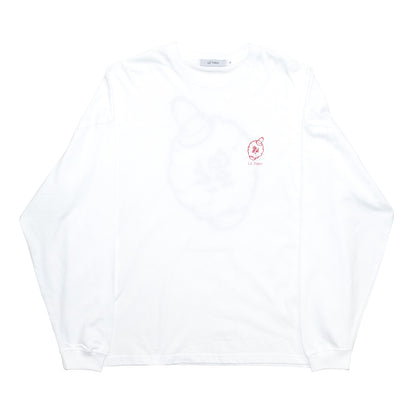 Lil' Tokyo LANTERN LOGO L/S TEE - WHITE