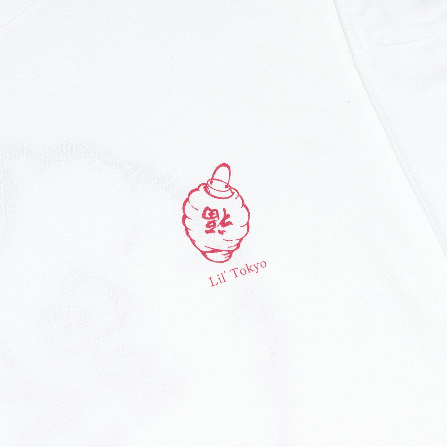 Lil' Tokyo LANTERN LOGO L/S TEE - WHITE