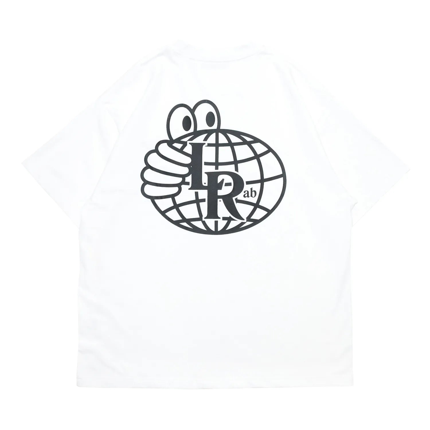 LAST RESORT ABのATLASロゴが背面にプリントされた定番のTシャツ「AB ATLAS MONOGRAM TEE」のWHITEカラーの背面からの商品写真