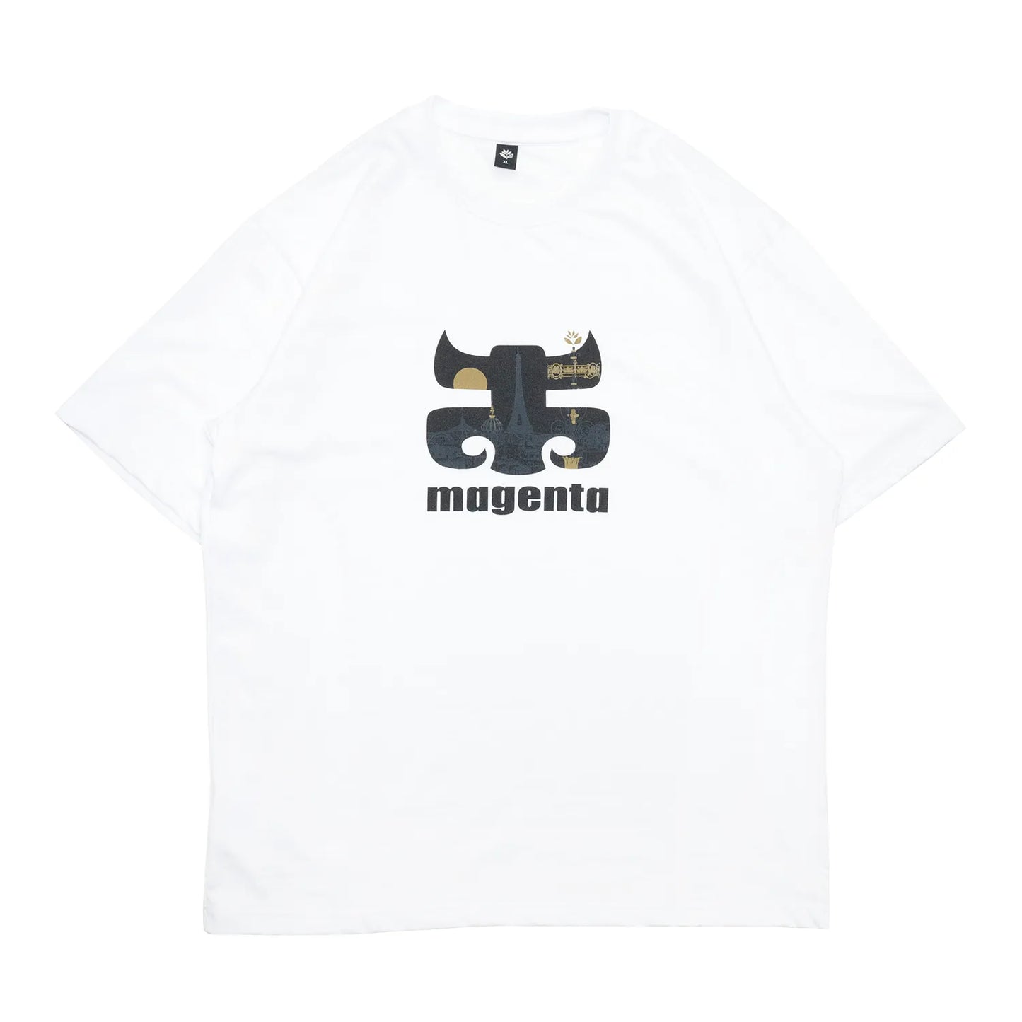 「Magenta Skateboards」と「I-Path」による限定コラボTシャツ「MAGENPATH TEE」の正面からの商品写真