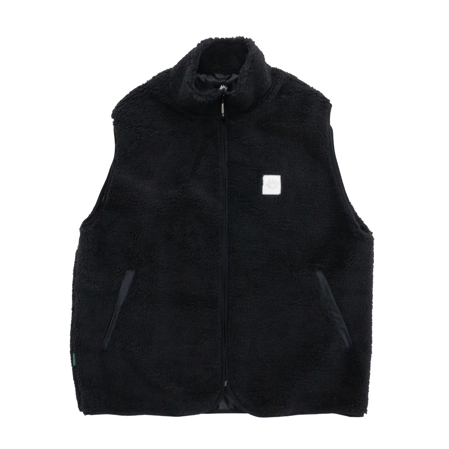 MAGENTA NORTE SHERPA VEST - BLACK
