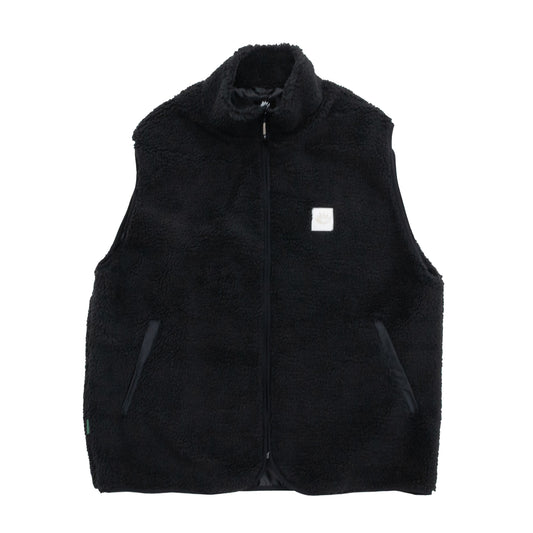 MAGENTA NORTE SHERPA VEST - BLACK