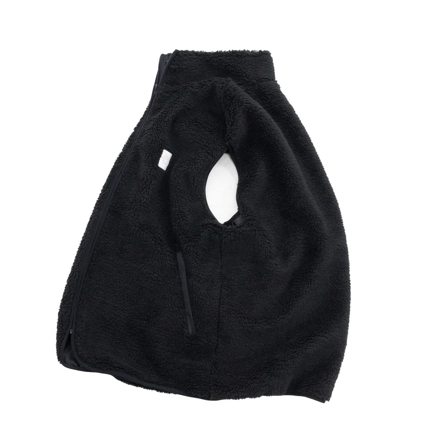 MAGENTA NORTE SHERPA VEST - BLACK