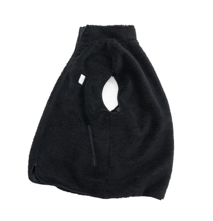 MAGENTA NORTE SHERPA VEST - BLACK