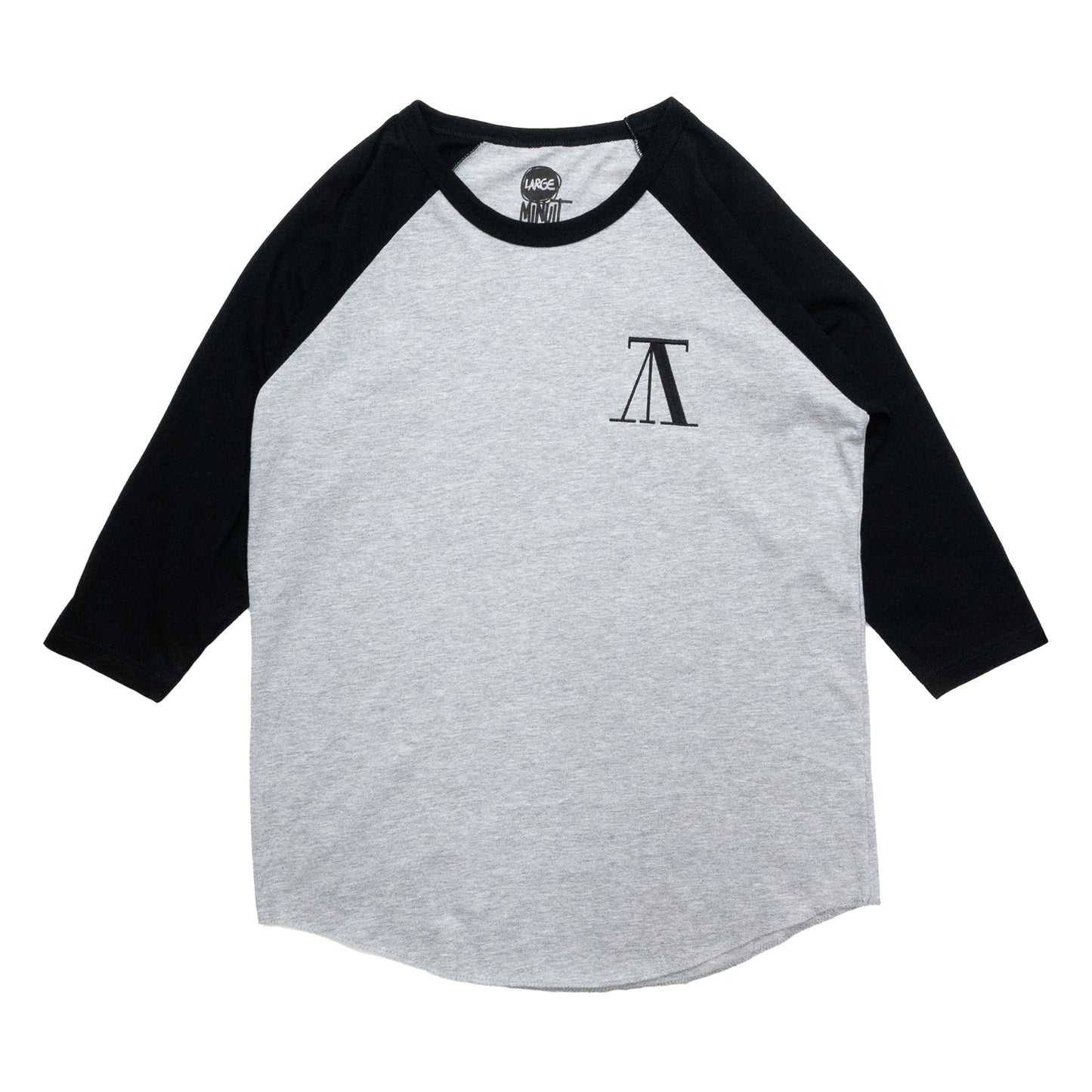 MINUIT / RAGLAN SLEEVE TEE - GREY / BLACK（DEAD STOCK）