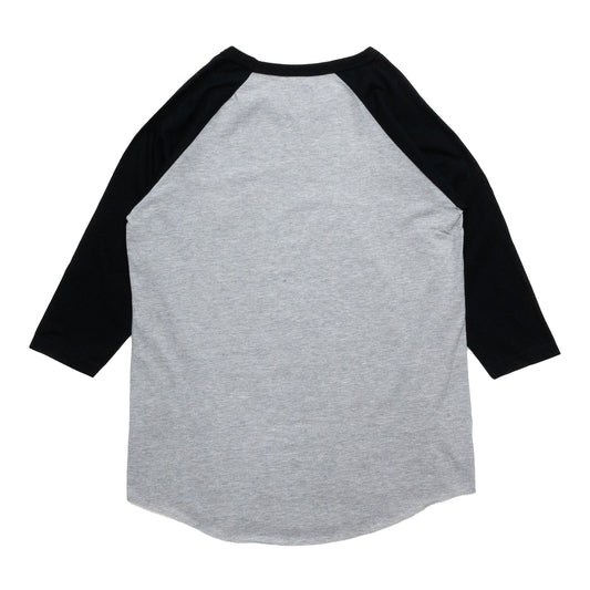 MINUIT / RAGLAN SLEEVE TEE - GREY / BLACK（DEAD STOCK）