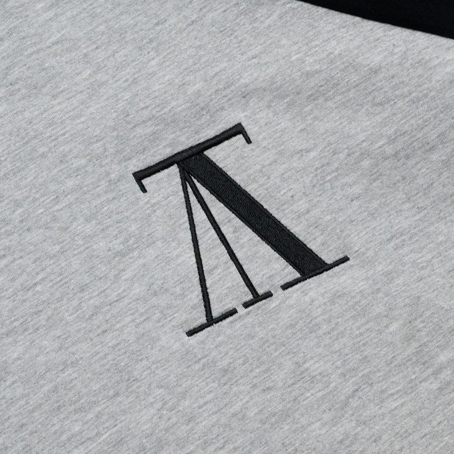 MINUIT / RAGLAN SLEEVE TEE - GREY / BLACK（DEAD STOCK）