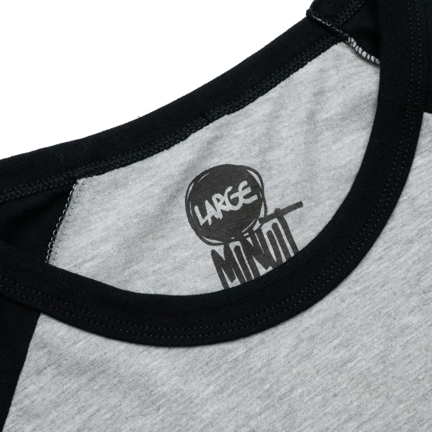 MINUIT / RAGLAN SLEEVE TEE - GREY / BLACK（DEAD STOCK）