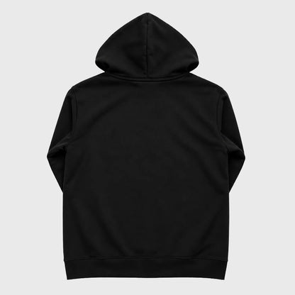 MAISON SHAKE JUNZI / NUDE SKULL ZIP HOODIE - BLACK