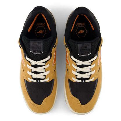 TIAGO LEMOSの「New Balance Numeric(ニューバランスヌメリック)」のファーストシグネーチャーモデルのスケボー・スケートボードシューズニューカラーウェイ「NM1010LV」の左右を並べて上面からの商品写真