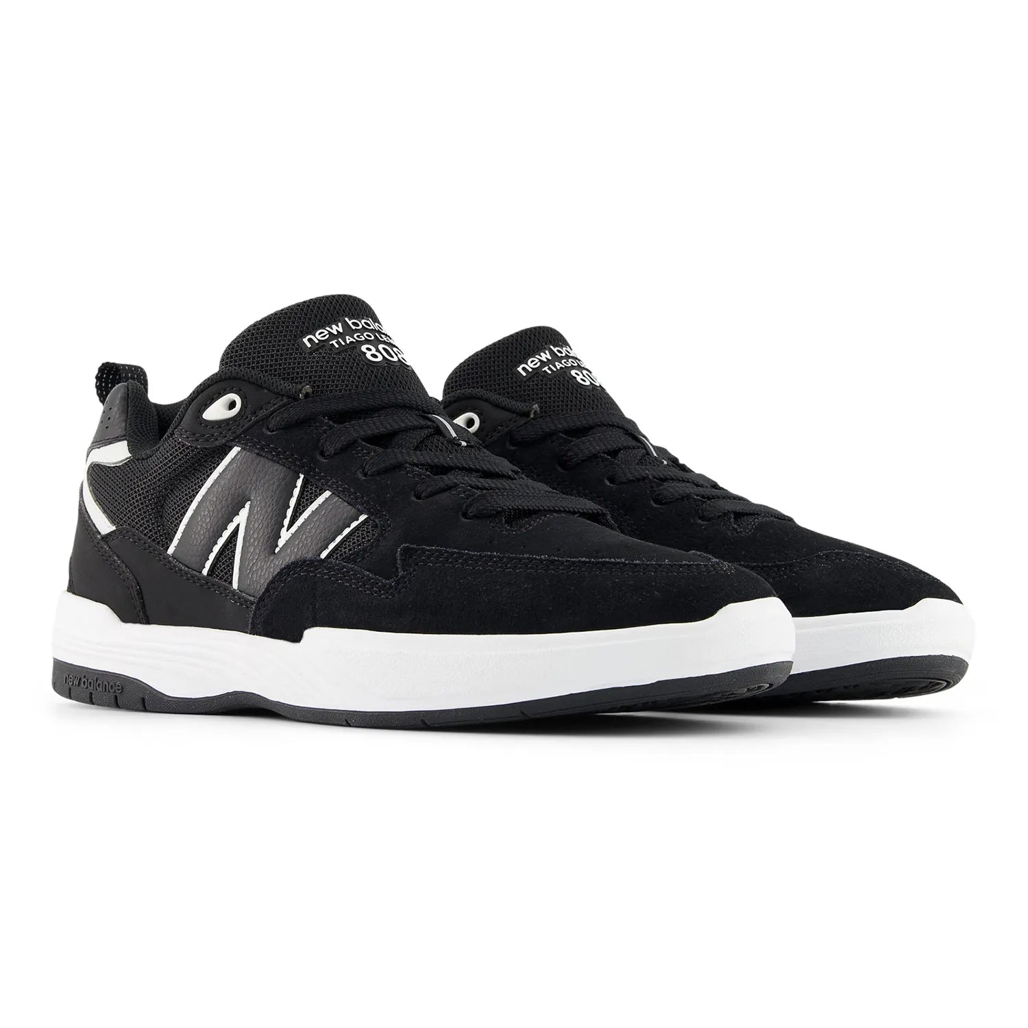 New Balance Numeric(ニューバランスヌメリック)の「TIAGO LEMOS」のシグネーチャーモデルのスケボー・スケートボードシューズ「NM808LBW」のBLACKカラーの商品写真