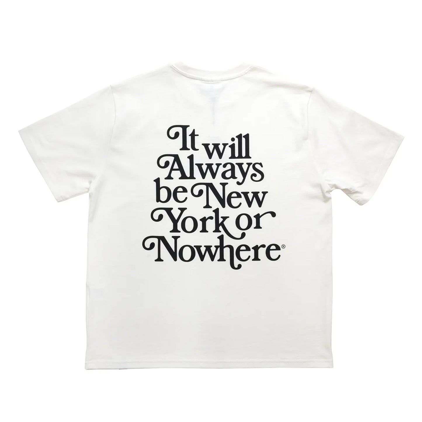 New York or Nowhere / MOTTO S/S TEE - IVORY