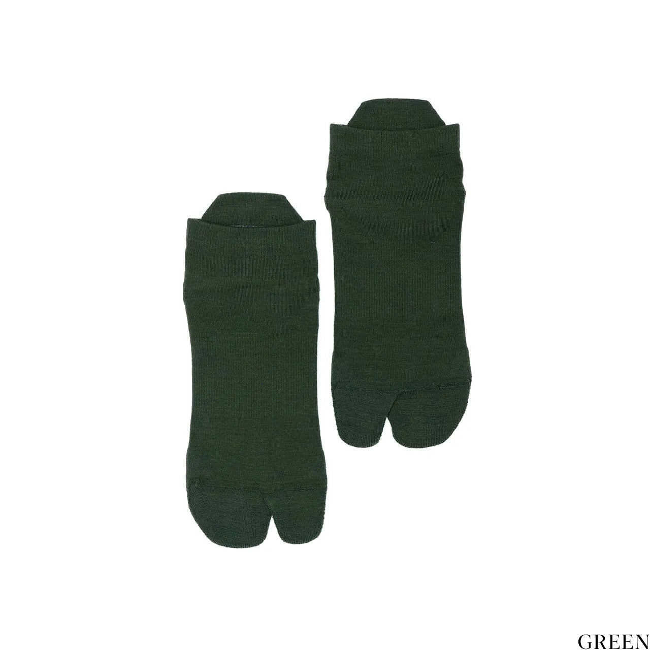 NODAL（ノーダル）のCOTTONとCORDURAナイロンの混紡ソックス「CORDURA 60/40 ANKLE SOCKS」のGREENカラーの商品写真