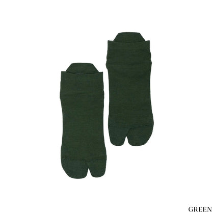 NODAL（ノーダル）のCOTTONとCORDURAナイロンの混紡ソックス「CORDURA 60/40 ANKLE SOCKS」のGREENカラーの商品写真