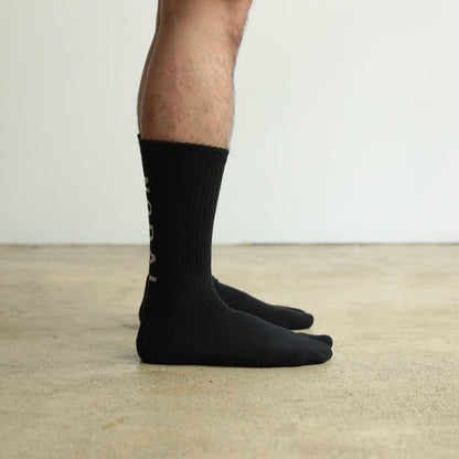 NODAL LOGO SOCKS - BLACK/WHITE
