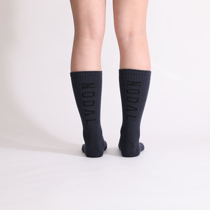 NODAL LOGO SOCKS - NAVY/BLACK