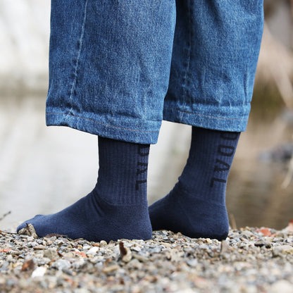 NODAL LOGO SOCKS - NAVY/BLACK