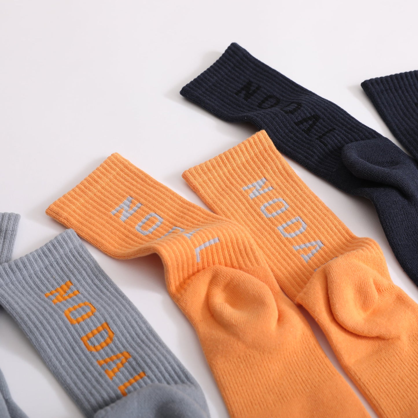 NODAL LOGO SOCKS - NAVY/BLACK