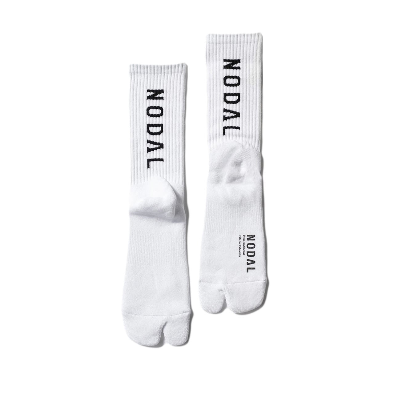 NODAL LOGO SOCKS - WHITE/BLACK