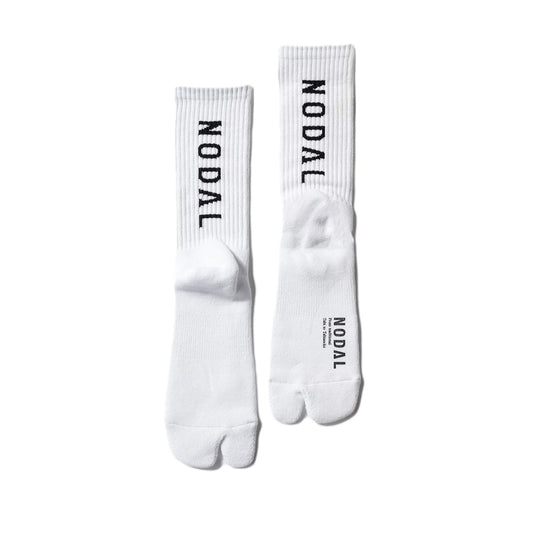 NODAL LOGO SOCKS - WHITE/BLACK