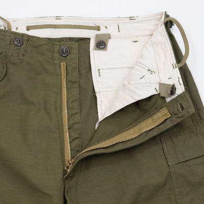 BUZZ RICKSON'S M-1951 FIELD SHELL TROUSERS SHORT LENGTH - OLIVE DRAB (BR41962)