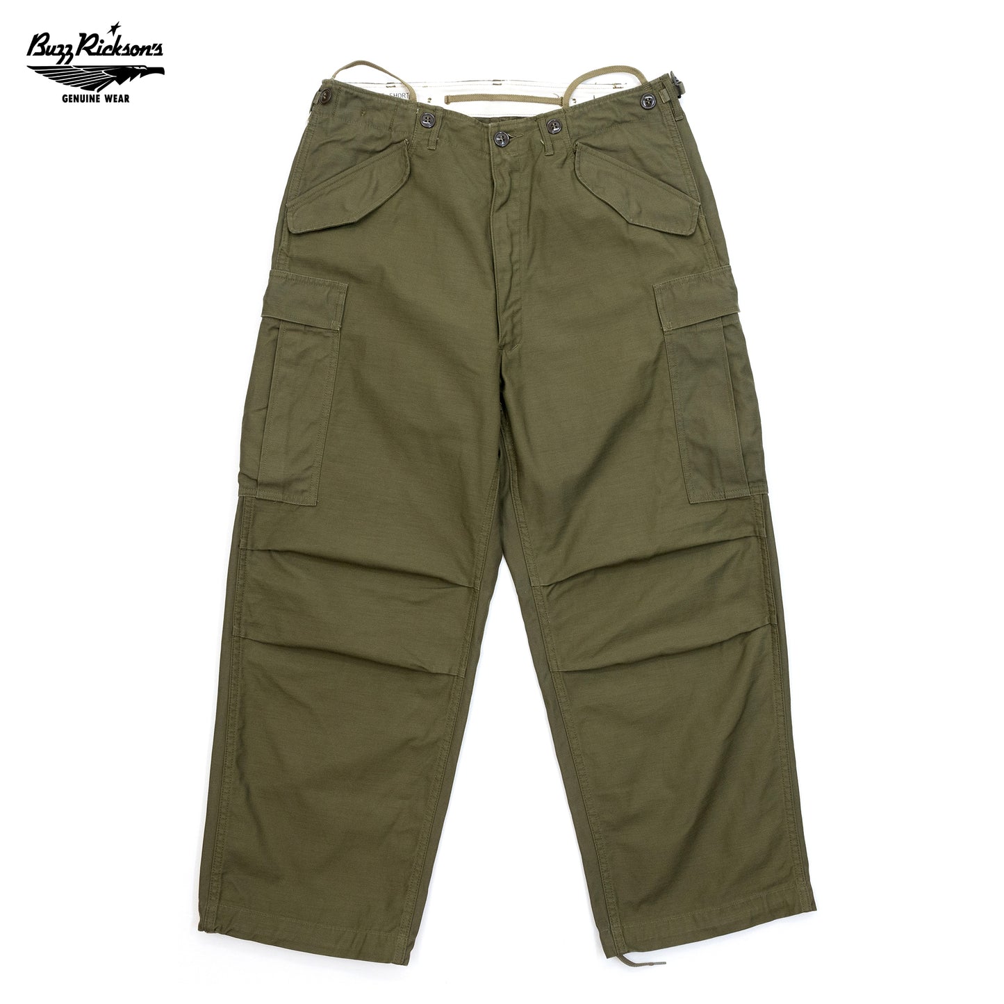 BUZZ RICKSON'S M-1951 FIELD SHELL TROUSERS SHORT LENGTH - OLIVE DRAB（BR41962）