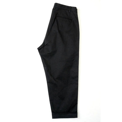 clumsy. Pictures Pants VINTAGE 2 PLEATS CHINO - BLACK clumsy. Pictures Pants VINTAGE 2 PLEATS CHINO - BLACK