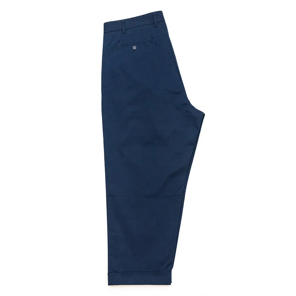 CLUMSY PICTURES VINTAGE 2 PLEATS CHINO - DARK NAVY