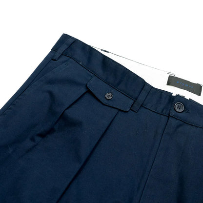 CLUMSY PICTURES VINTAGE 2 PLEATS CHINO - DARK NAVY