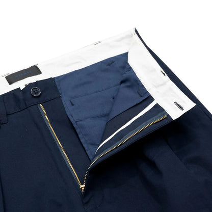 CLUMSY PICTURES VINTAGE 2 PLEATS CHINO - DARK NAVY