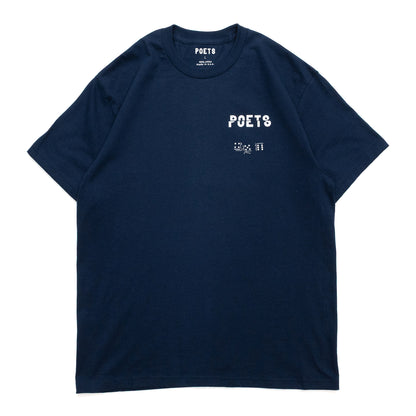POETS CEE LO SCREENED S/S TEE - NAVY