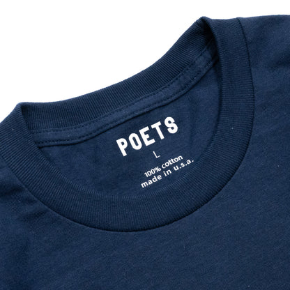 POETS CEE LO SCREENED S/S TEE - NAVY