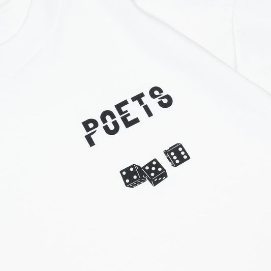 POETS(ポエッツ)のTシャツ「CEE LO SCREENED S/S TEE」のWHITEカラーの正面デザイン写真