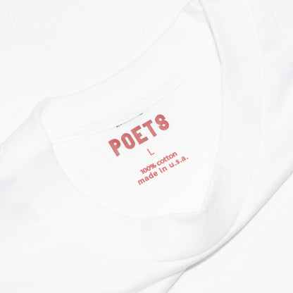 POETS CEE LO SCREENED S/S TEE - WHITE