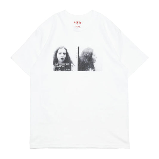 POETS(ポエッツ)のTシャツ「DTG FISHIER S/S TEE」のWHITEカラーの正面からの商品写真