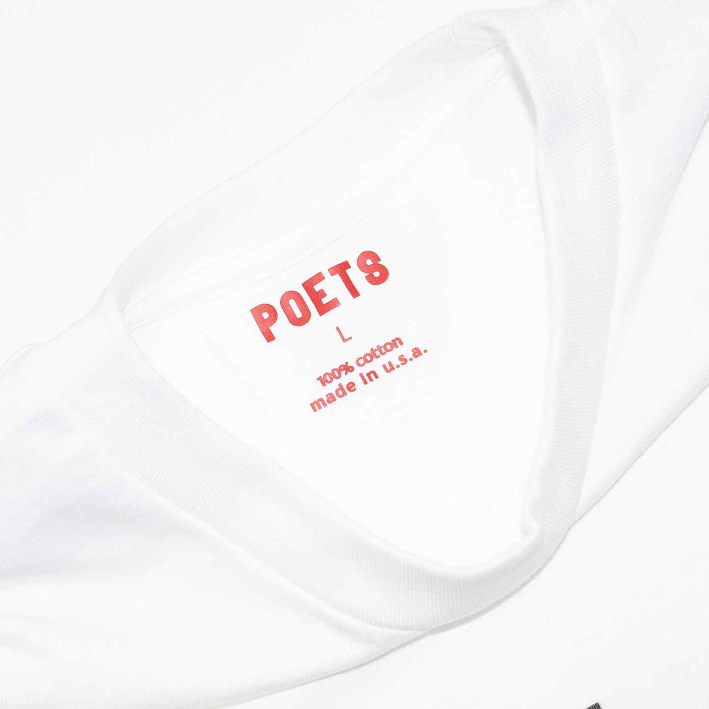 POETS DTG FISHIER S/S TEE - WHITE
