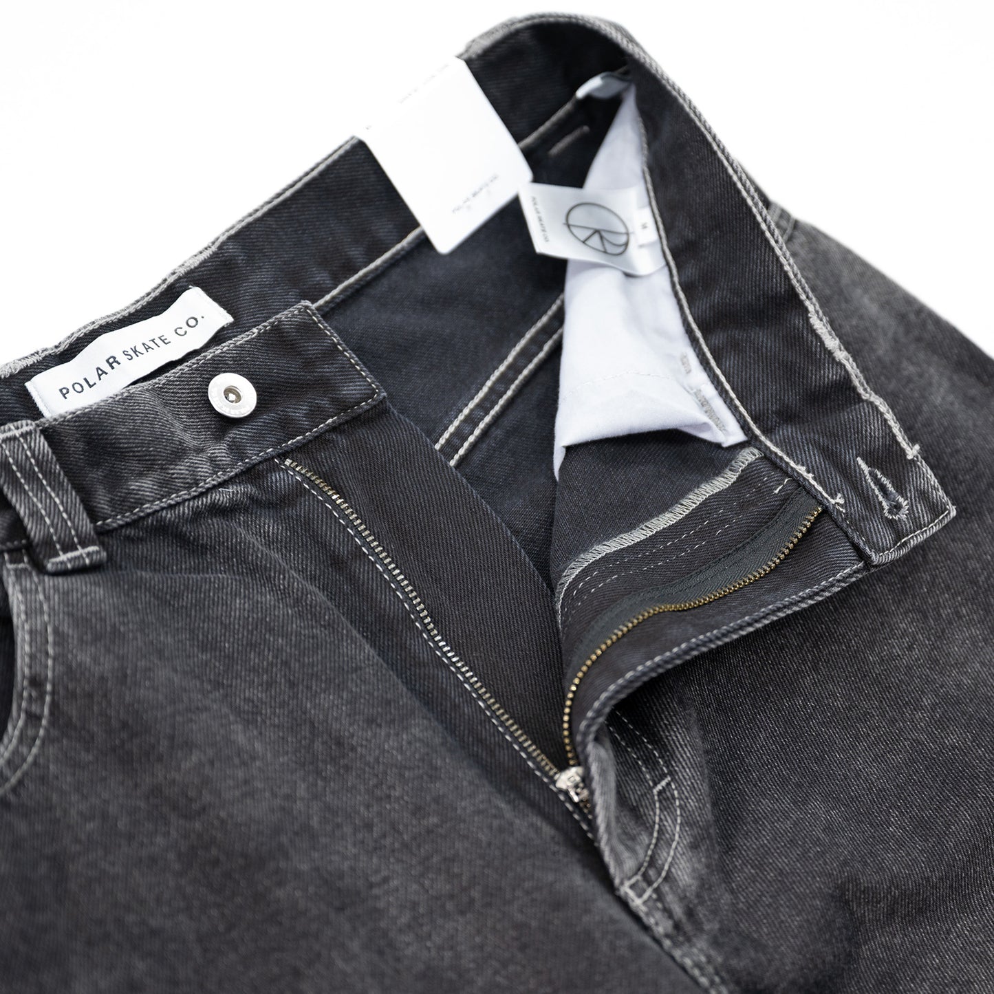 POLAR SKATE CO BIGBOY PANTS - SILVER BLACK