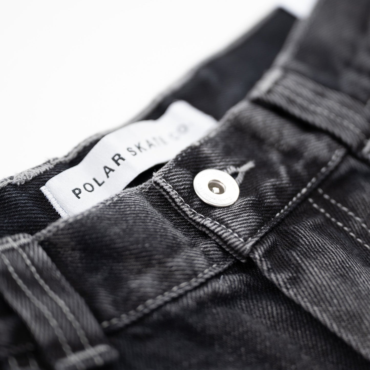 POLAR SKATE CO BIGBOY PANTS - SILVER BLACK