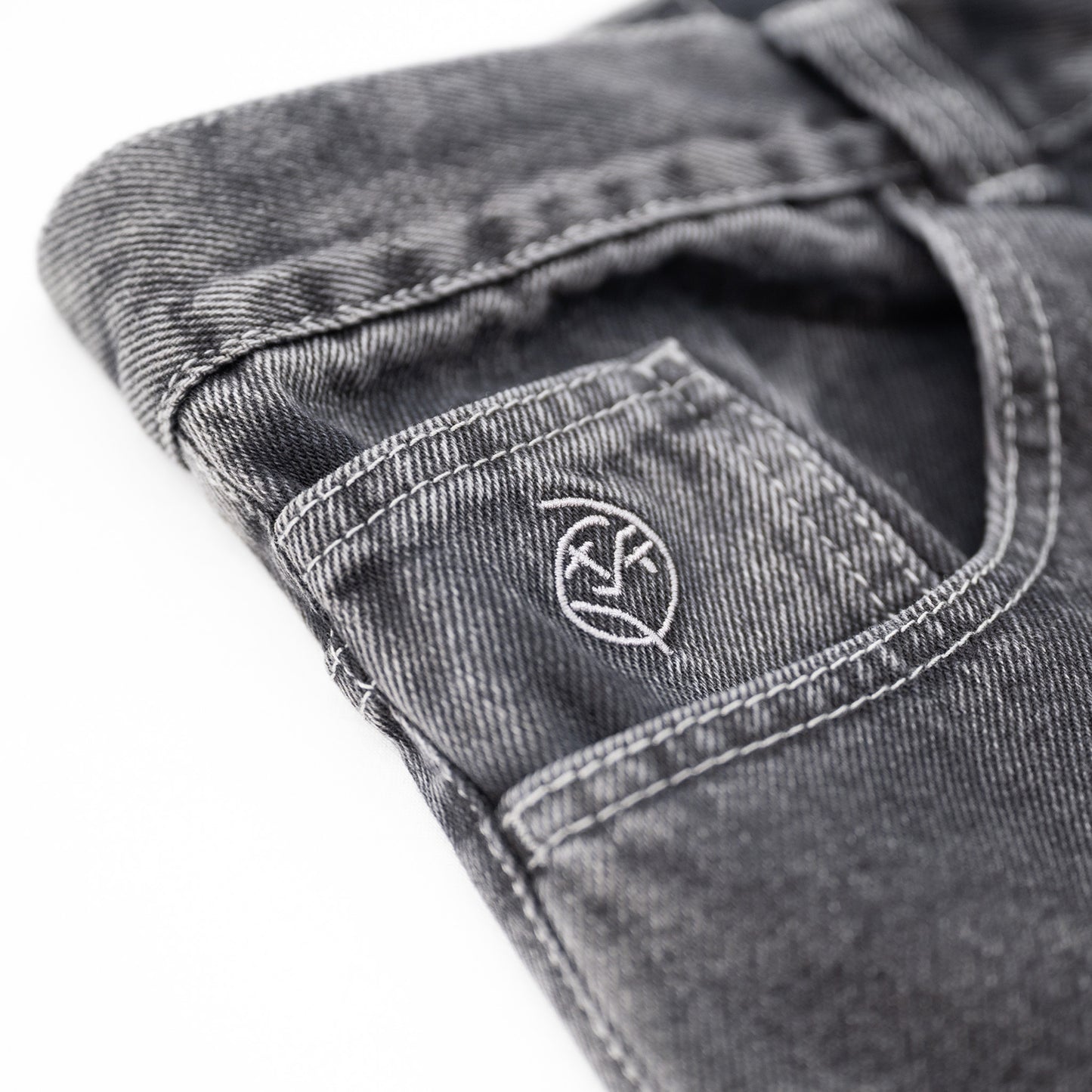 POLAR SKATE CO BIGBOY PANTS - SILVER BLACK