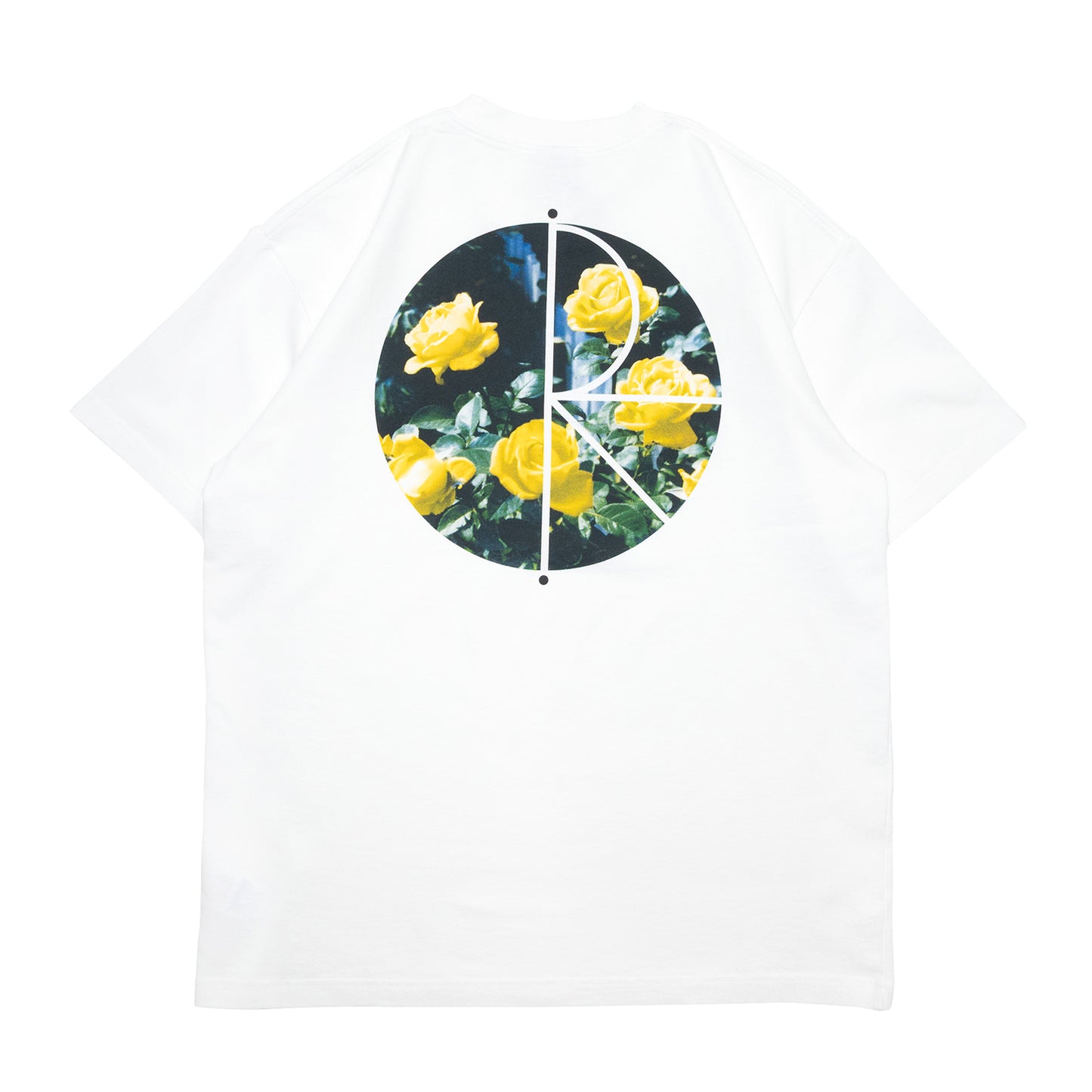 POLAR SKATE CO FILL LOGO MARTAS ROSES S/S TEE - WHITE